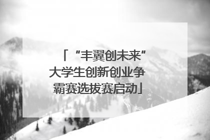 “丰翼创未来”大学生创新创业争霸赛选拔赛启动