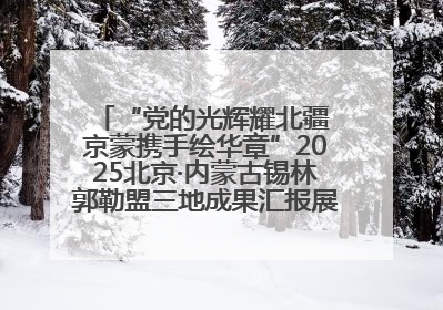 “党的光辉耀北疆 京蒙携手绘华章”2025北京·内蒙古锡林郭勒盟三地成果汇报展系列活动启动