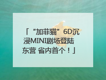“加菲猫”6D沉浸MINI剧场登陆东营 省内首个！