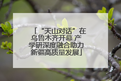 “天山对话”在乌鲁木齐开幕 产学研深度融合助力新疆高质量发展