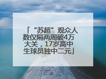 “苏超”观众人数仅隔两周破4万大关，17岁高中生球员独中二元