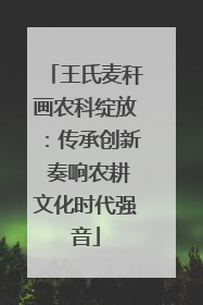 王氏麦秆画农科绽放：传承创新 奏响农耕文化时代强音