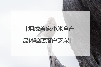 烟威首家小米全产品体验店落户芝罘