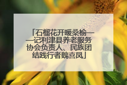 石榴花开暖桑榆——记利津县养老服务协会负责人、民族团结践行者魏喜凤