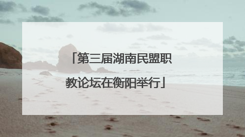 第三届湖南民盟职教论坛在衡阳举行