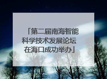 第二届南海智能科学技术发展论坛在海口成功举办