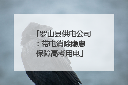 罗山县供电公司：带电消除隐患 保障高考用电
