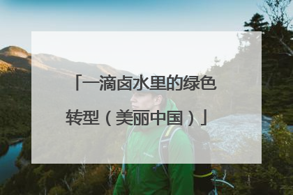 一滴卤水里的绿色转型（美丽中国）