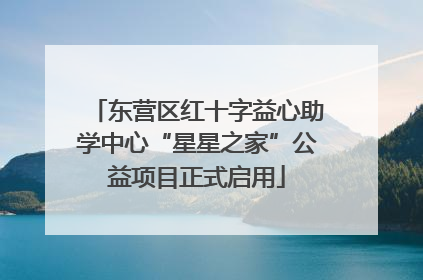 东营区红十字益心助学中心“星星之家”公益项目正式启用