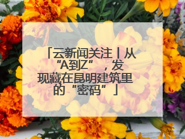 云新闻关注丨从 “A到Z”，发现藏在昆明建筑里的“密码”