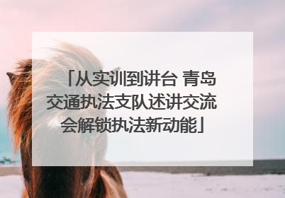 从实训到讲台 青岛交通执法支队述讲交流会解锁执法新动能