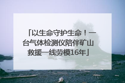 以生命守护生命！一台气体检测仪陪伴矿山救援一线劳模16年