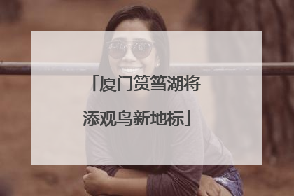 厦门筼筜湖将添观鸟新地标