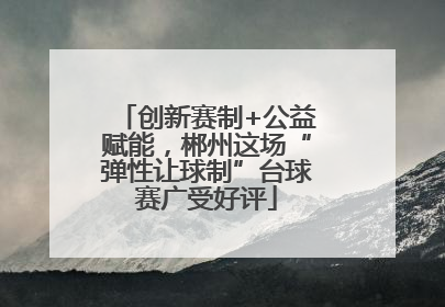 创新赛制+公益赋能，郴州这场“弹性让球制”台球赛广受好评
