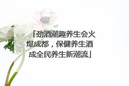 劲酒潮趣养生会火爆成都，保健养生酒成全民养生新潮流