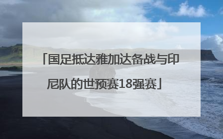 国足抵达雅加达备战与印尼队的世预赛18强赛