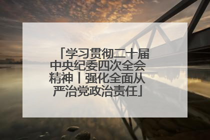 学习贯彻二十届中央纪委四次全会精神丨强化全面从严治党政治责任