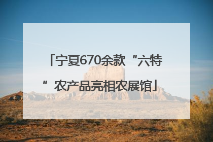 宁夏670余款“六特”农产品亮相农展馆