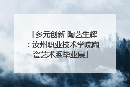 多元创新 陶艺生辉：汝州职业技术学院陶瓷艺术系毕业展