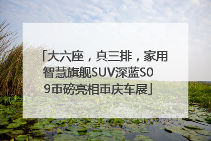 大六座，真三排，家用智慧旗舰SUV深蓝S09重磅亮相重庆车展