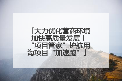 大力优化营商环境 加快高质量发展丨“项目管家”护航用海项目“加速跑”