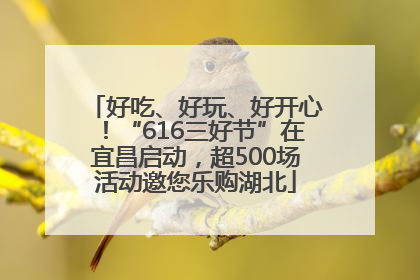 好吃、好玩、好开心！“616三好节”在宜昌启动，超500场活动邀您乐购湖北