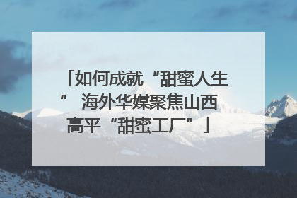 如何成就“甜蜜人生” 海外华媒聚焦山西高平“甜蜜工厂”