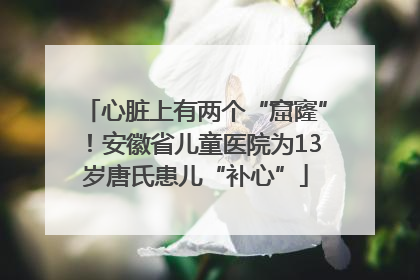 心脏上有两个“窟窿”！安徽省儿童医院为13岁唐氏患儿“补心”
