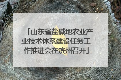 山东省盐碱地农业产业技术体系建设任务工作推进会在滨州召开