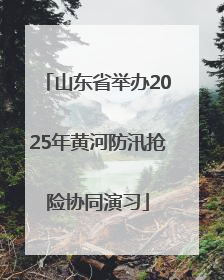 山东省举办2025年黄河防汛抢险协同演习
