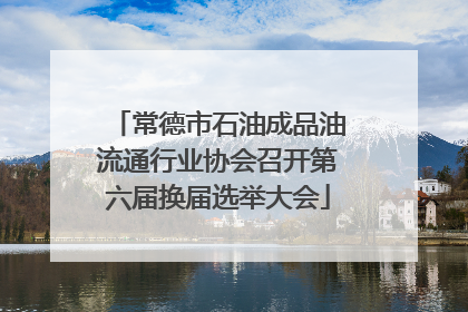 常德市石油成品油流通行业协会召开第六届换届选举大会