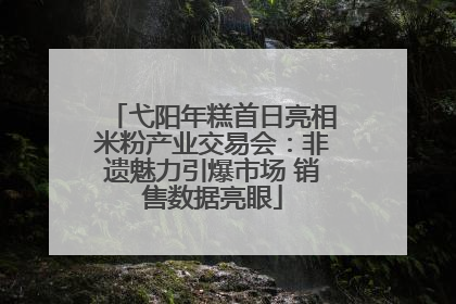弋阳年糕首日亮相米粉产业交易会：非遗魅力引爆市场 销售数据亮眼