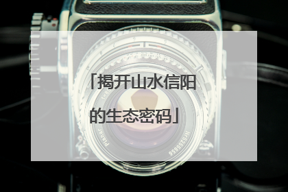 揭开山水信阳的生态密码