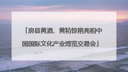 房县黄酒、黄精惊艳亮相中国国际文化产业博览交易会
