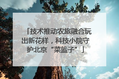 技术推动农旅融合玩出新花样，科技小院守护北京“菜篮子”
