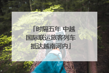 时隔五年 中越国际联运旅客列车抵达越南河内