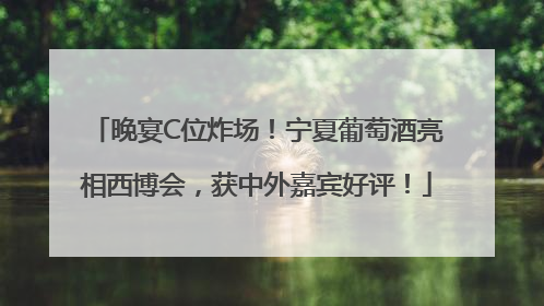 晚宴C位炸场！宁夏葡萄酒亮相西博会，获中外嘉宾好评！
