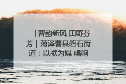 曹韵新风 田野芬芳｜菏泽曹县磐石街道：以歌为媒 唱响乡土“新歌声”