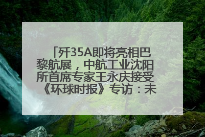 歼35A即将亮相巴黎航展，中航工业沈阳所首席专家王永庆接受《环球时报》专访：未来数量可以有很多