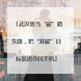 武汉勇当“碳”路先锋，把“双碳”目标装进市民手机