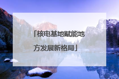 核电基地赋能地方发展新格局