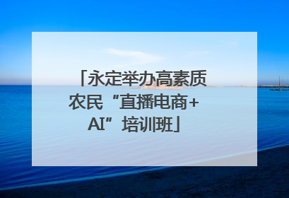 永定举办高素质农民“直播电商+AI”培训班