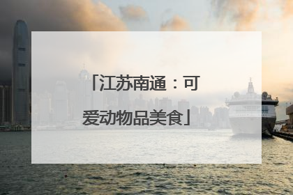 江苏南通：可爱动物品美食