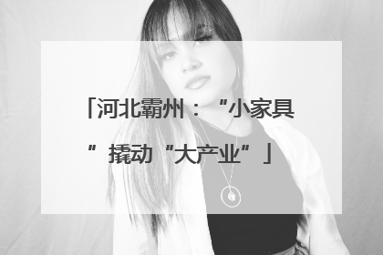 河北霸州：“小家具”撬动“大产业”
