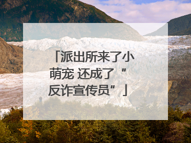 派出所来了小萌宠 还成了“反诈宣传员”