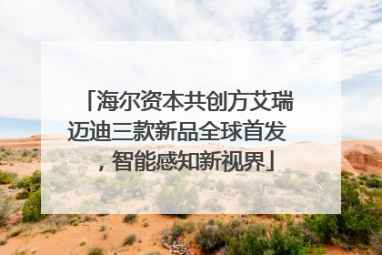 海尔资本共创方艾瑞迈迪三款新品全球首发，智能感知新视界