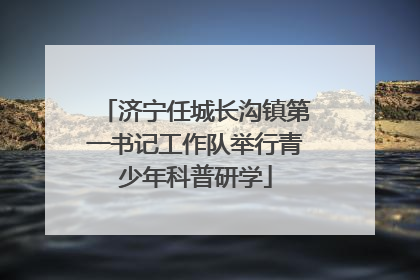 济宁任城长沟镇第一书记工作队举行青少年科普研学