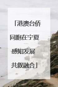 港澳台侨同胞在宁夏感知发展 共叙融合