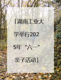 湖南工业大学举行2025年“六一”亲子活动