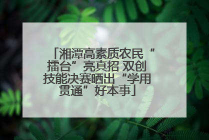 湘潭高素质农民“擂台”亮真招 双创技能决赛晒出“学用贯通”好本事